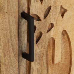 Solid Mango Wood Bedside Cabinet 40x30x50cm - Complete Storage Solutions