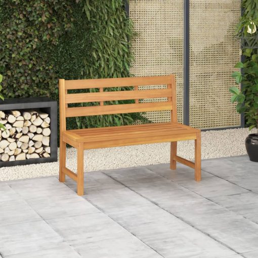 114cm Solid Teak Wood Garden Bench