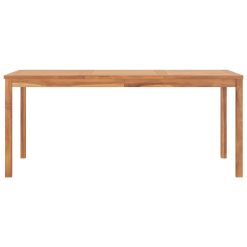 Alternative view of Solid Teak Wood Garden Dining Table 180x90x77cm