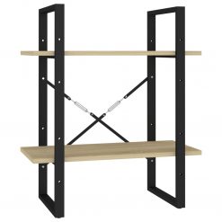 2-Tier Solid Pine Wood Book Cabinet 60x30x70cm - Complete Storage Solutions