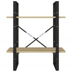 2-Tier Solid Pine Wood Book Cabinet 60x30x70cm - Complete Storage Solutions