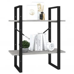 2-Tier Solid Pine Wood Book Cabinet 60x30x70cm - Complete Storage Solutions