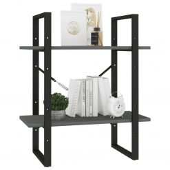 2-Tier Solid Pine Wood Book Cabinet 60x30x70cm - Complete Storage Solutions