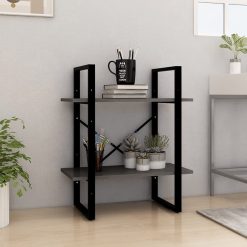 2-Tier Solid Pine Wood Book Cabinet 60x30x70cm - Complete Storage Solutions