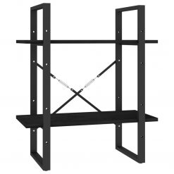 2-Tier Solid Pine Wood Book Cabinet 60x30x70cm - Complete Storage Solutions