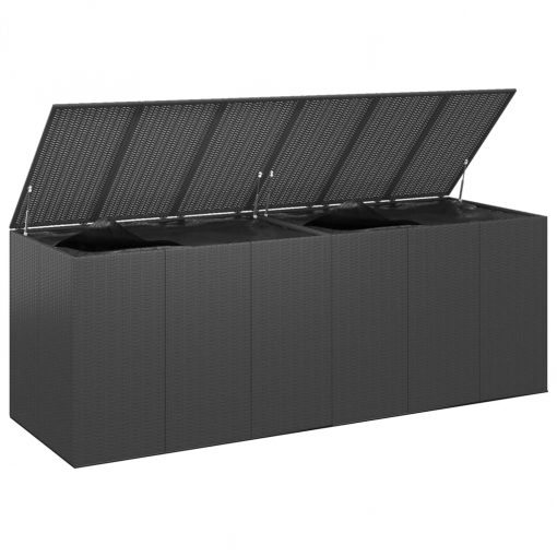 Poly Rattan Garden Cushion Box 291x100.5x104cm - Image 3