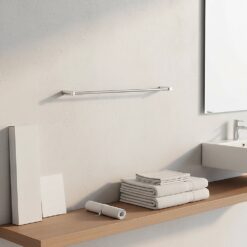 Classic Chrome 615mm Single Towel Rail - Complete Storage Solutions