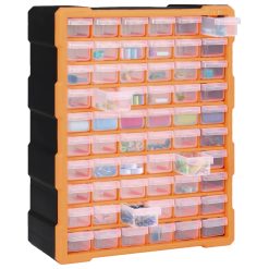 Multi-drawer Organiser with 60 Drawers 38x16x47.5cm - Complete Storage Solutions