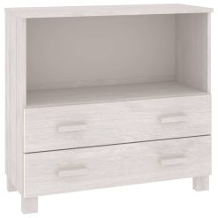 Solid Pinewood Sideboard 85x35x80cm - Complete Storage Solutions
