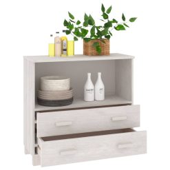 Solid Pinewood Sideboard 85x35x80cm - Complete Storage Solutions