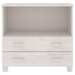 Solid Pinewood Sideboard 85x35x80cm - Complete Storage Solutions