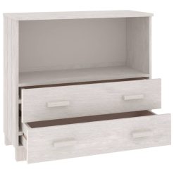 Solid Pinewood Sideboard 85x35x80cm - Complete Storage Solutions