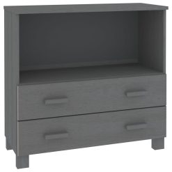 Solid Pinewood Sideboard 85x35x80cm - Complete Storage Solutions