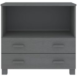 Solid Pinewood Sideboard 85x35x80cm - Complete Storage Solutions