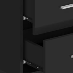 2 Piece Wall Bedside Cabinet Set 48.5x32.5x80cm - Complete Storage Solutions