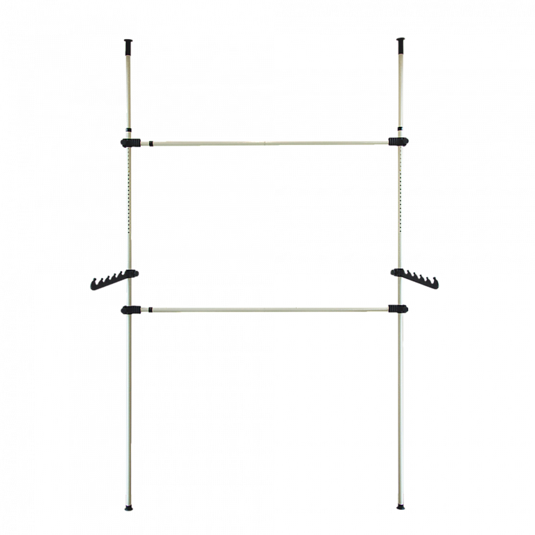 Adjustable Clothes Hanging Rail Complete Storage Solutions