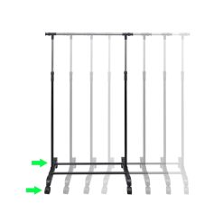 Single Rail Adjustable Clothes Rack - Complete Storage Solutions