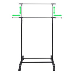 Single Rail Adjustable Clothes Rack - Complete Storage Solutions