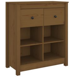 Solid Pinewood Sideboard 70x35x80cm - Complete Storage Solutions