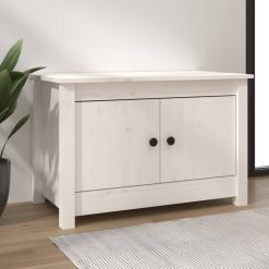 Solid Pinewood Shoe Cabinet 70x38x45.5cm - Complete Storage Solutions