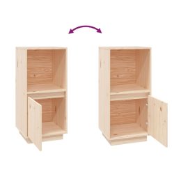 Solid Pinewood Sideboard 38x35x80cm - Complete Storage Solutions