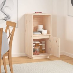 Solid Pinewood Sideboard 38x35x80cm - Complete Storage Solutions