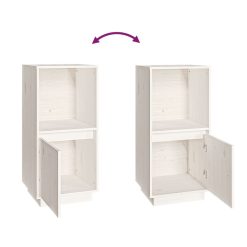 Solid Pinewood Sideboard 38x35x80cm - Complete Storage Solutions