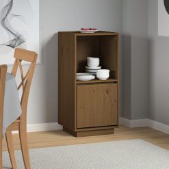 Solid Pinewood Sideboard 38x35x80cm - Complete Storage Solutions