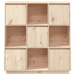 Solid Pinewood Highboard 110.5x35x117cm - Complete Storage Solutions