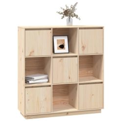 Solid Pinewood Highboard 110.5x35x117cm - Complete Storage Solutions
