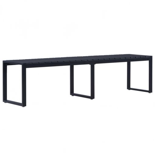 180cm Garden Bench - Black