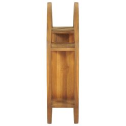 Teak Wood Yin Yang Wall Shelf 60x15x60cm - Complete Storage Solutions