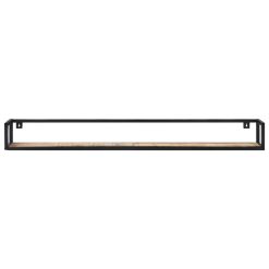 2 Piece 60cm Rough Mango Wood Wall Shelves Set - Complete Storage Solutions