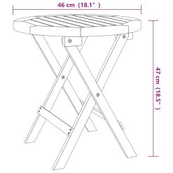 Acacia Wood Bistro Table 46x47cm - Complete Storage Solutions