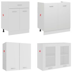 4 Piece Kitchen Cabinet Set - Complete Storage Solutions