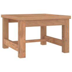 Teak Wood Coffee Table 45x45x30cm - Complete Storage Solutions