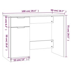 Desk 100x50x75cm - Complete Storage Solutions