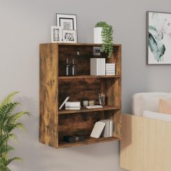 Hanging Wall Cabinet 69.5x32.5x90cm - Smoked Oak