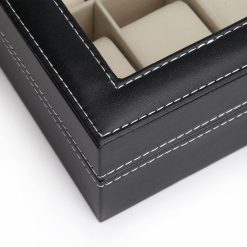 12 Slot Leather Watch Storage Box - Complete Storage Solutions