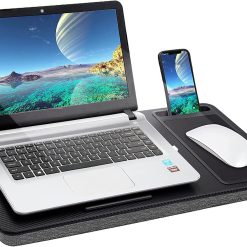 Portable Laptop Desk with Device Ledge, Mouse Pad and Phone Holder