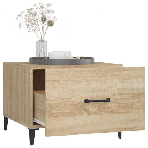 2 Piece Coffee Table with Metal Legs Set 50x50x40cm - Image 15