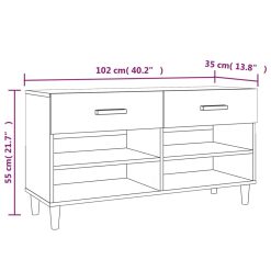 Shoe Cabinet 102x35x55cm - Complete Storage Solutions