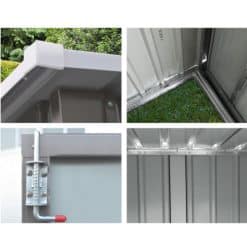 Steel Garden Shed 231x131x181cm - Complete Storage Solutions