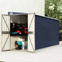 Wall-mounted Steel Garden Shed 118x382x178cm - Complete Storage Solutions