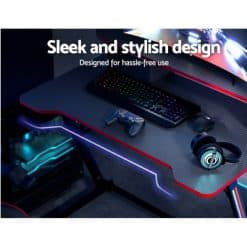 2-Tier Gaming Desk 100x60x90.5cm - Complete Storage Solutions