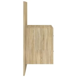 2 Piece Wall Bedside Cabinet Set 48.5x32.5x80cm - Complete Storage Solutions