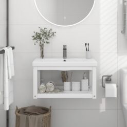 Wall mounted Bathroom Washbasin Frame Iron 59x38x31cm