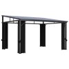 Gazebo with Curtain 405x294x244cm - Anthracite - Complete Storage Solutions