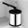 Stainless Steel 8L Built in Kitchen Dust Bin 26.5x26.5x26.5cm - Complete Storage Solutions