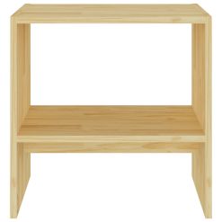 2 Piece Solid Pinewood Bedside Cabinet Set 40x30.5x40cm - Complete Storage Solutions